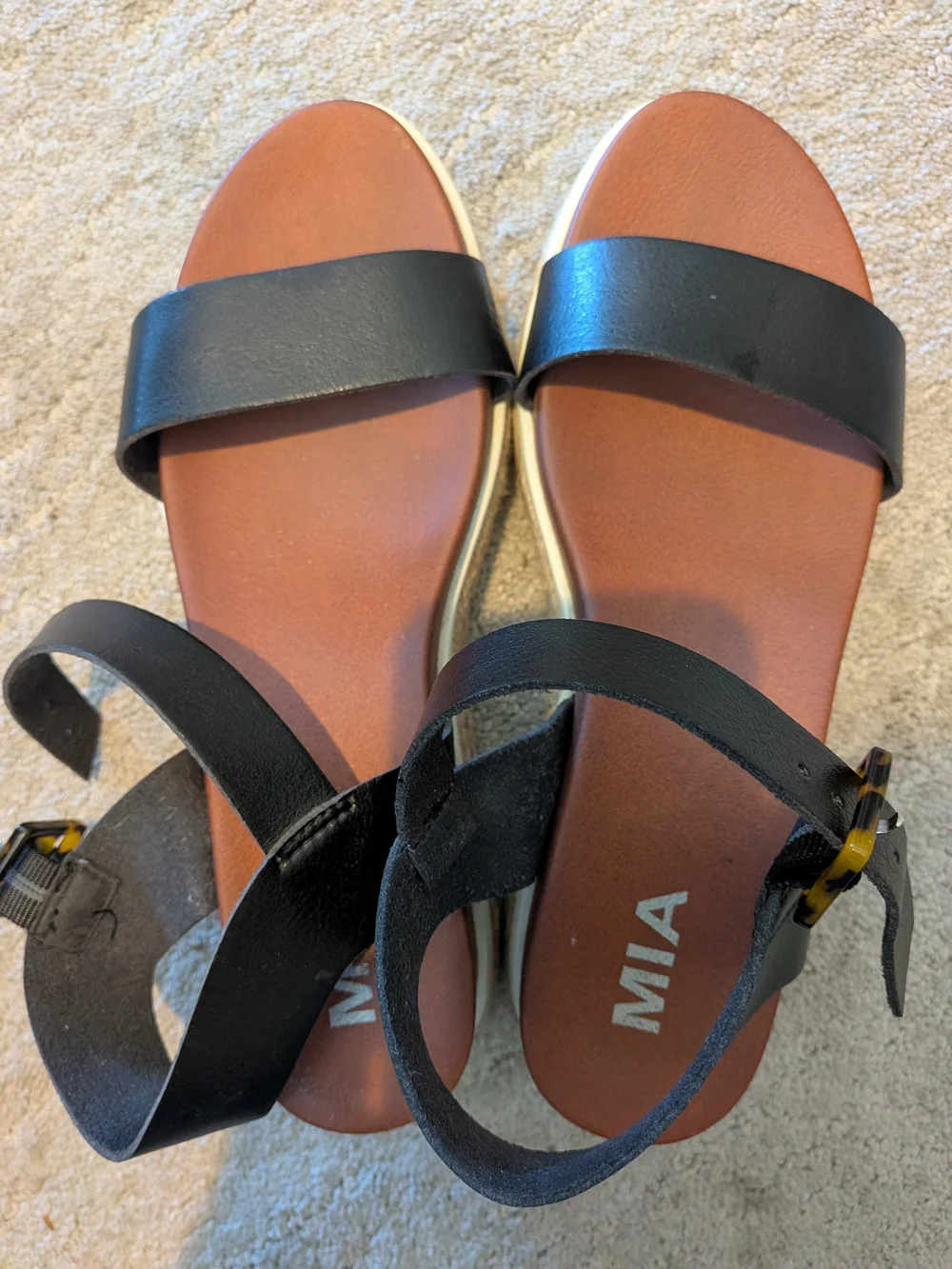 Women’s MIA Black Platform Sandals 7.5